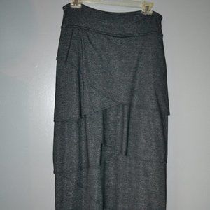 Long Grey Athleta Layered Maxi Skirt